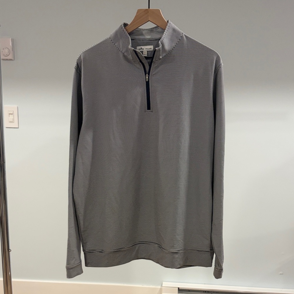 Peter Millar Navy and White Striped Garment